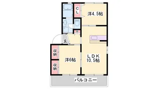 フローラKanki【2階】の間取り
