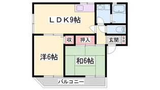 セジュール・ド・アミカ【1階】の間取り