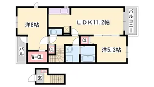プレアデスA【2階】の間取り