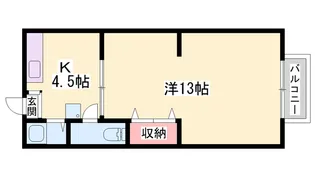 若竹ハイツ【106号室】の間取り