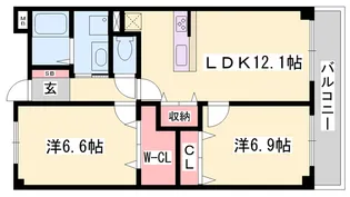 グレイスセイバリー【2階】の間取り