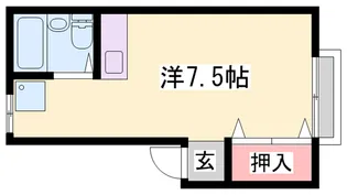 メゾン澤田G棟【202号室】の間取り