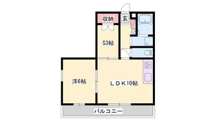 リアン飾東【A301号室】の間取り