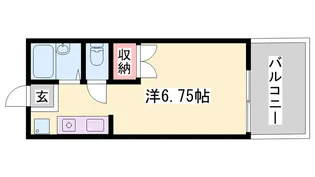 ハミング玉手【202号室】の間取り