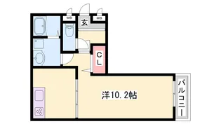 k・プラウド【3階】の間取り