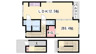 フェリシア御立【3階】の間取り