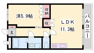 アネックス砥堀【1階】の間取り