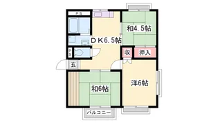 ヴェルディール【201号室】の間取り