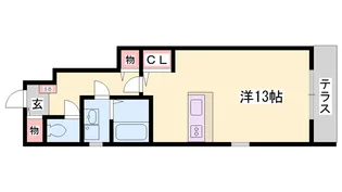 シュロスしらさぎ【106号室】の間取り