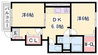 サンローラB【1階】の間取り