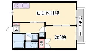 エスポワールヌーボー【2階】の間取り