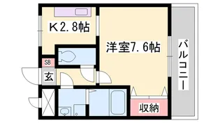 グランチェスタEast【1階】の間取り