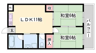 鳩岡ビル【402号室】の間取り