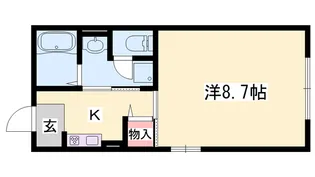 チェリーパーク・英賀保【1階】の間取り