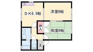 フレグランス竹ヶ端【102号室】の間取り