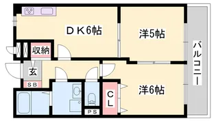 マルシンハイツ【2階】の間取り