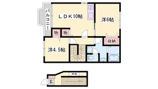ル・クール清水【2階】の間取り