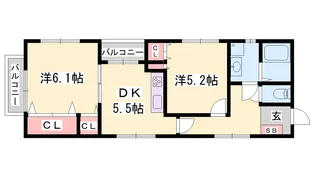 メゾンドエトワール【2階】の間取り