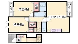 グランアウローラⅢ【2階】の間取り