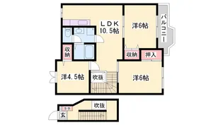 フォレスト【2階】の間取り