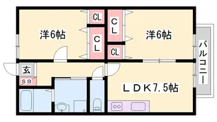 谷口ハイツ【2号室】の間取り
