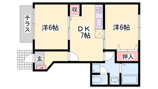 パルトネールF1【1階】の間取り