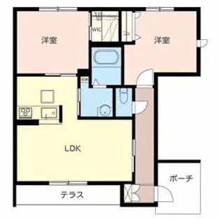 セントラヴィーヌ山手Ⅲ【1階】の間取り