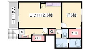 ラルジュ フォンテーヌⅢ【1階】の間取り