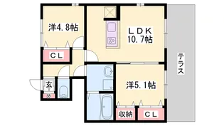 ネットハイツ C【1階】の間取り