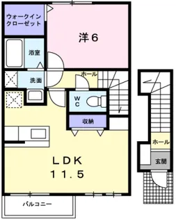 メゾン・エクレールⅠ【2階】の間取り