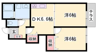 ヴィラ・ポポラーレⅡ【1階】の間取り