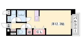 OA FLAT西延末【3階】の間取り