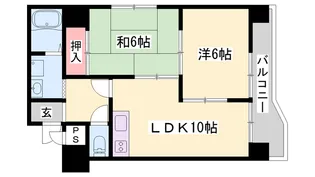 ロイヤルコーポ東雲【601号室】の間取り