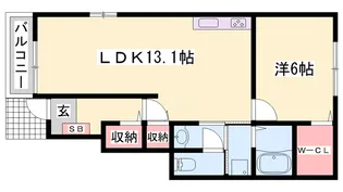 プルメリア Ⅱ【1階】の間取り