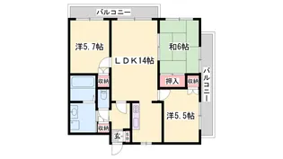 ブエナビスタ姫路ウエスト【4階】の間取り