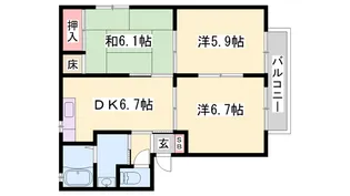 サンコーポ【2階】の間取り