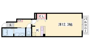 サンシャインフォレストⅠ【102号室】の間取り