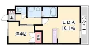 エルシオン【102号室】の間取り