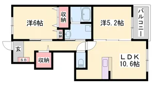 カトレーヴⅢ【1階】の間取り