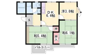 タウニィ津市場【103号室】の間取り