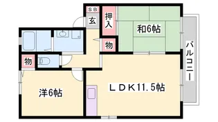 メゾン辻井II【2階】の間取り