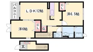 デスパシオ下戸田【2階】の間取り