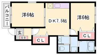 ウィル ヴェスティージ 弐番館【101号室】の間取り