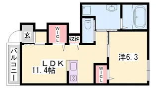 mille euphoria【1階】の間取り