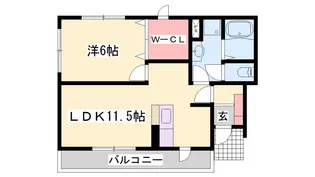ヤエステ-ジⅡ【1階】の間取り