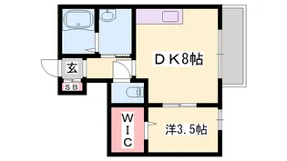 コンフォート新野辺【2階】の間取り