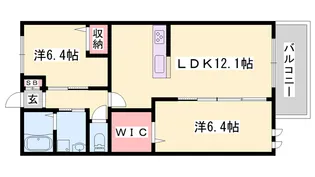 リトリート【205号室】の間取り