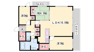 デュオプレステージ姫路駅前【4F号室】の間取り