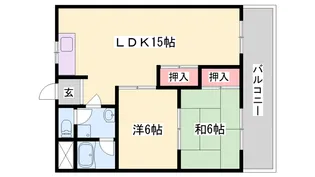 ハッピーコート三宅【502号室】の間取り