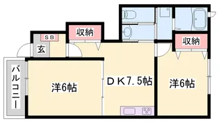 アウローラA【1階】の間取り